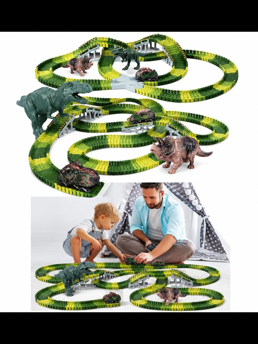 Dinosaur Toy Track Set 🦖🏁